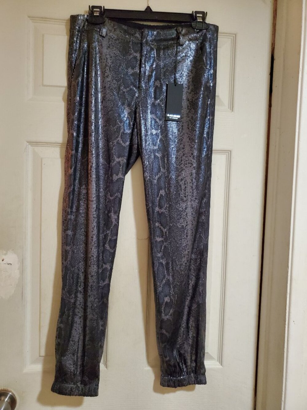 BLACK ORCHID CAMDEN VIXEN SEQUINED SLOUCHY TROUSERS Size 26 NWT